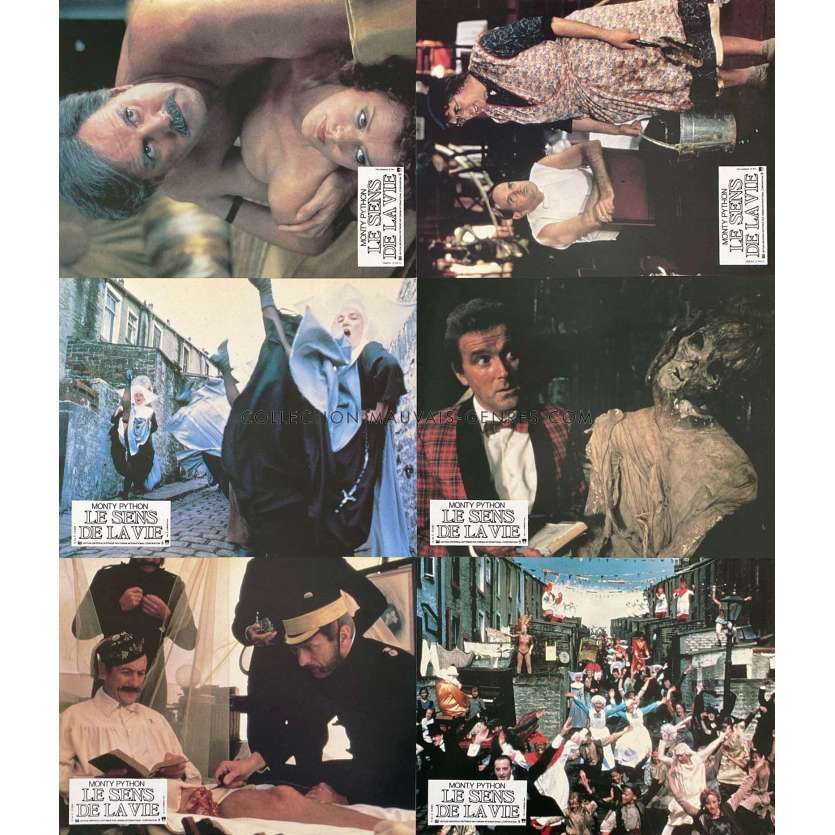 MONTY PYTHON'S THE MEANING OF LIFE French Lobby Cards x6 - 9x12 in. - 1983 - Terry Jones, John Cleese