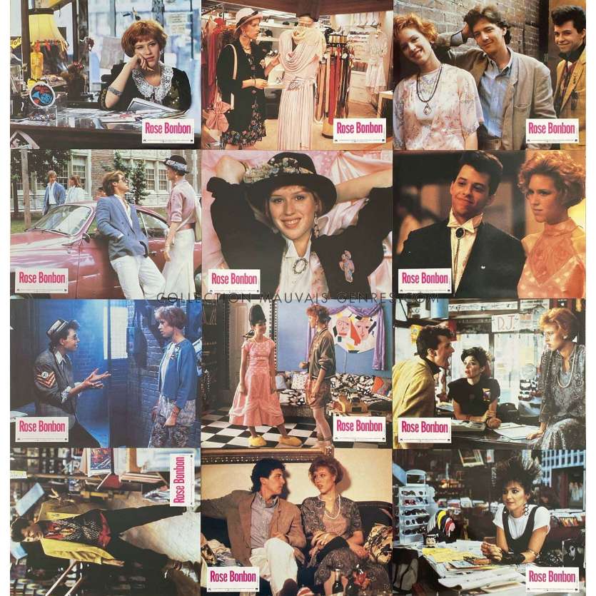 PRETTY IN PINK French Lobby Cards x12 - 9x12 in. - 1986 - John Hughes, Molly Ringwald