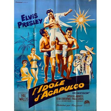 FUN IN ACAPULCO French Movie Poster- 47x63 in. - 1963 - Richard Thorpe, Elvis Presley