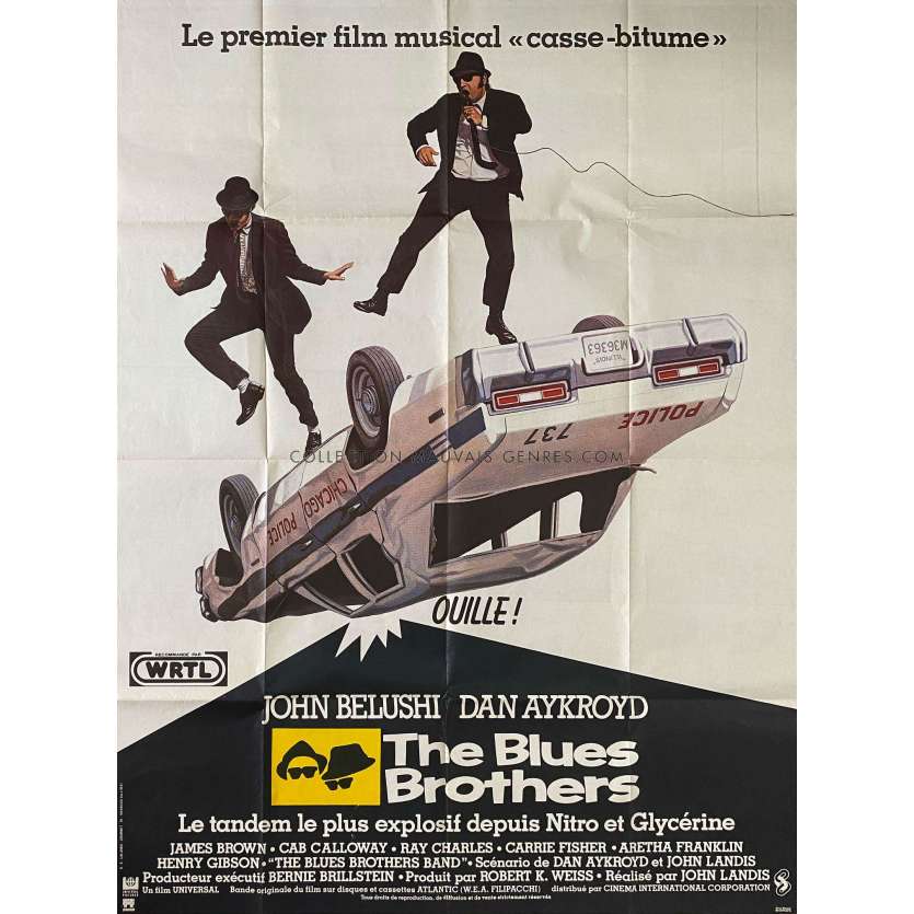 THE BLUES BROTHERS Affiche de cinéma- 120x160 cm. - 1981 - John Belushi, John Landis