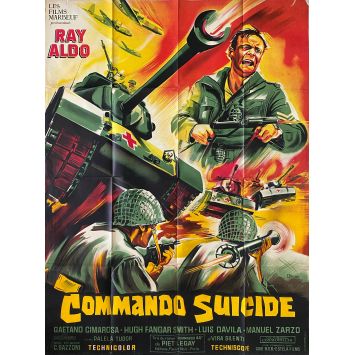 SUICIDE COMMANDOS French Movie Poster- 47x63 in. - 1968 - Camillo Bazzoni, Aldo Ray