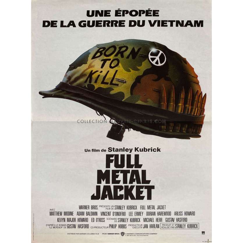 FULL METAL JACKET Affiche de cinéma- 40x60 cm. - 1989 - Matthew Modine, Stanley Kubrick