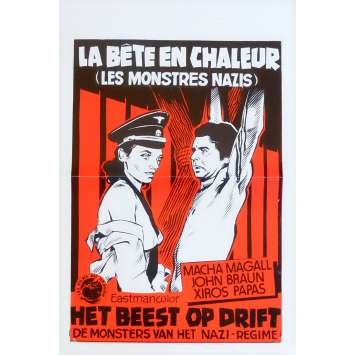 THE BEAST IN HEAT Belgian Movie Poster 16x21 - 1977 - Luigi Batzella, Macha Magall