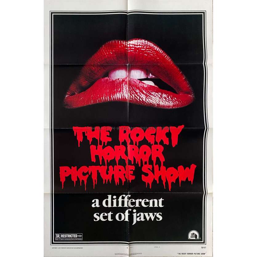 THE ROCKY HORROR PICTURE SHOW U.S Movie Poster- 27x41 in. - 1975 - Jim Sharman, Tim Curry