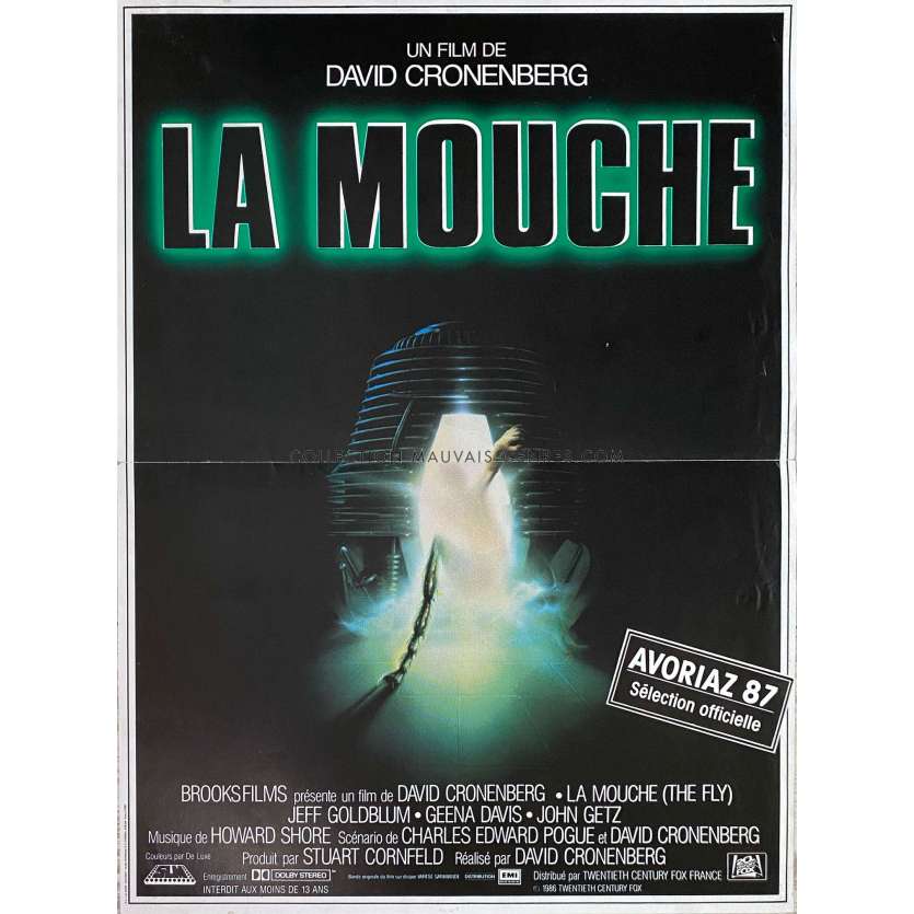 LA MOUCHE Affiche de cinéma- 40x54 cm. - 1986 - Jeff Goldblum, David Cronenberg