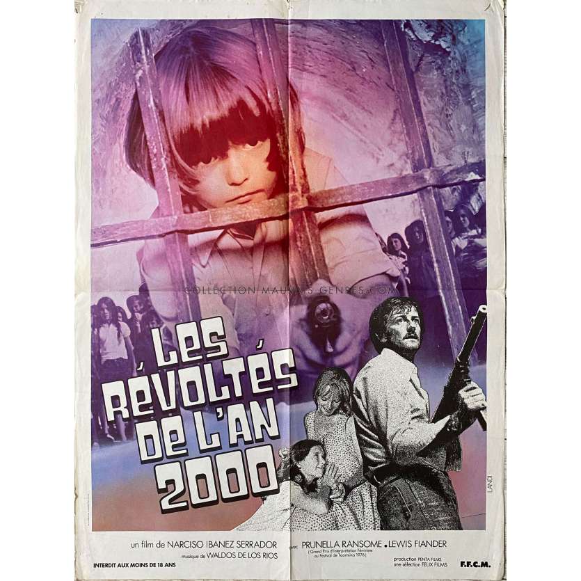 LES REVOLTES DE L'AN 2000 Affiche de cinéma- 60x80 cm. - 1976 - Lewis Fiander, Narciso Ibáñez Serrador