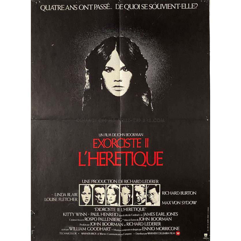 L'EXORCISTE II L'HERETIQUE Affiche de cinéma- 60x80 cm. - 1977 - Richard Burton, John Boorman