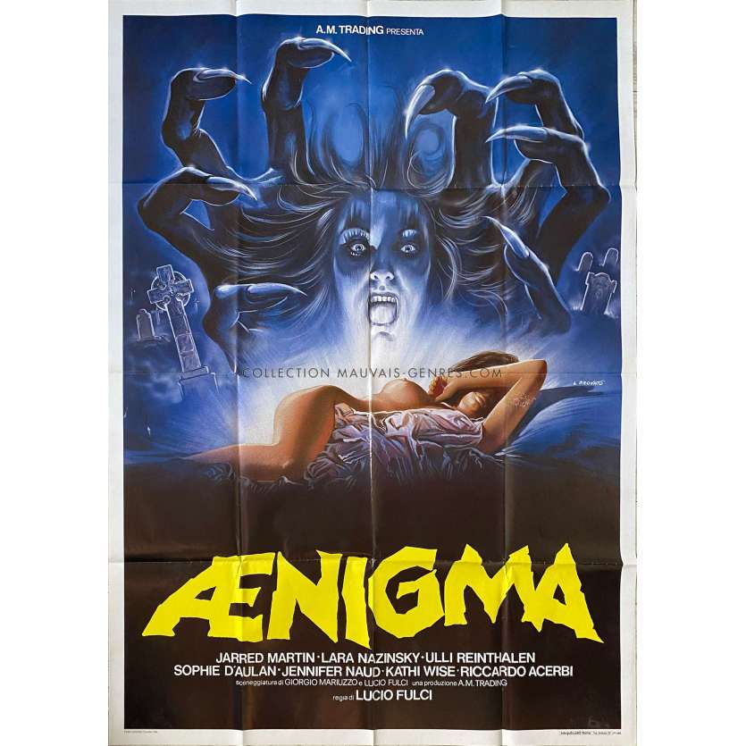 AENIGMA Affiche de cinéma- 100x140 cm. - 1987 - Lara Lamberti, Lucio Fulci