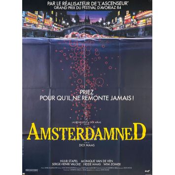 AMSTERDAMNED Affiche de cinéma- 120x160 cm. - 1988 - Huub Stapel, Dick Maas