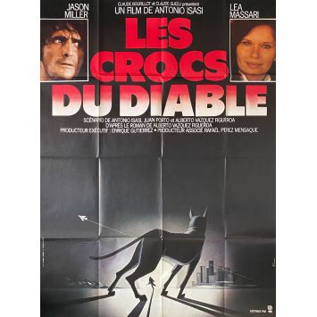 LES CROCS DU DIABLE Affiche de cinéma- 120x160 cm. - 1977 - Jason Miller, Antonio Isasi-Isasmendi