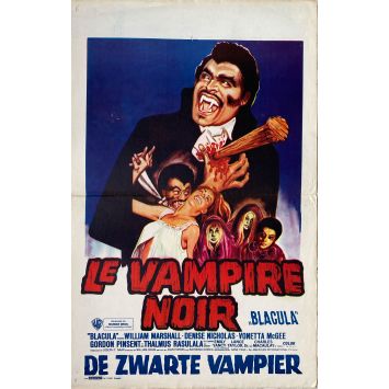 BLACULA Belgian Movie Poster- 14x21 in. - 1972 - William Crain, William Marshall