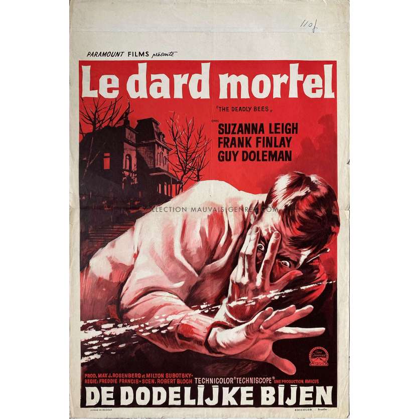 LE DARD MORTEL Affiche de cinéma- 35x55 cm. - 1966 - Suzanna Leigh, Freddie Francis