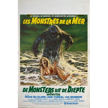 HUMANOIDS FROM THE DEEP Belgian Movie Poster- 14x21 in. - 1980 - Barbara Peeters, Doug McClure