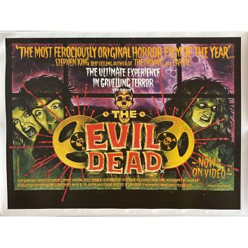 THE EVIL DEAD British Linen Movie Poster- 30x40 in. - 1981 - Sam Raimi, Bruce Campbell