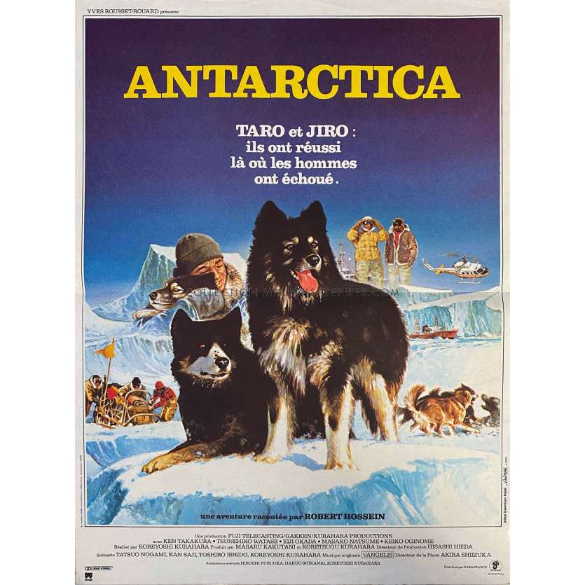 ANTARTICA Affiche de cinéma- 40x54 cm. - 1983 - Ken Takakura, Koreyoshi Kurahara