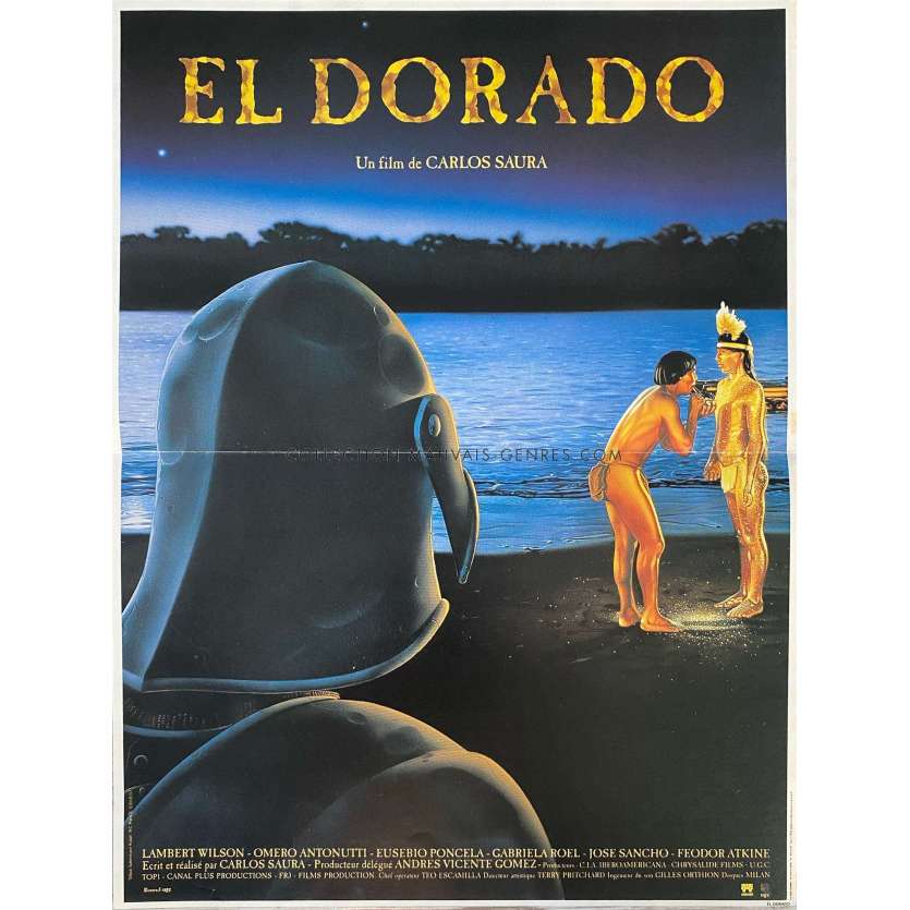 EL DORADO (1988) French Movie Poster- 15x21 in. - 1988 - Carlos Saura, Omero Antonutti