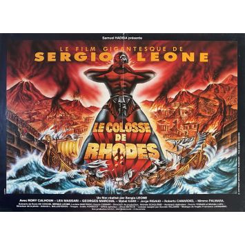 LE COLOSSE DE RHODES Affiche de cinéma- 40x54 cm. - 1961/R1980 - Lea Massari, Sergio Leone