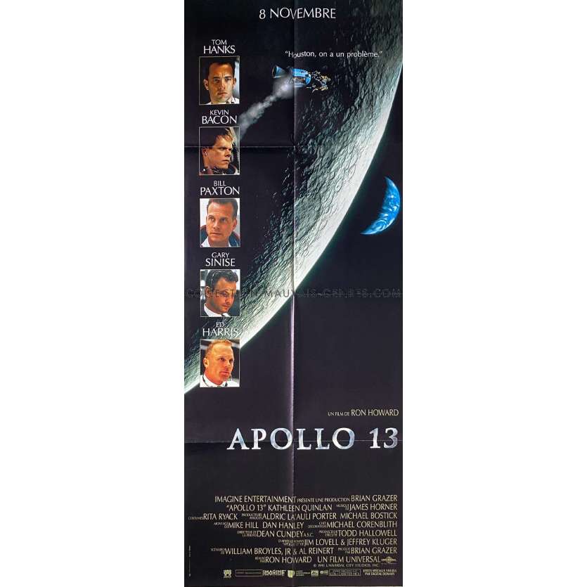 APOLLO 13 French Movie Poster- 23x63 in. - 1995 - Ron Howard, Tom Hanks