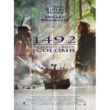 1492 CHRISTOPHE COLOMB Affiche de cinéma- 120x160 cm. - 1992 - Gérard Depardieu, Ridley Scott