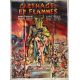 CARTHAGE IN FLAMES French Movie Poster- 47x63 in. - 1960 - Carmine Gallone, Pierre Brasseur