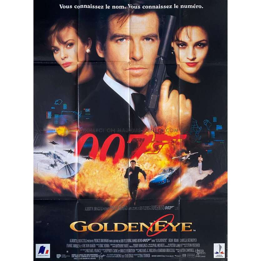 GOLDENEYE Affiche de cinéma- 120x160 cm. - 1995 - Pierce Brosman, James Bond