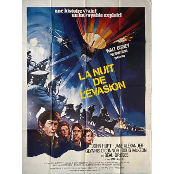 LA NUIT DE L'EVASION Affiche de cinéma- 120x160 cm. - 1982 - John Hurt, Delbert Mann