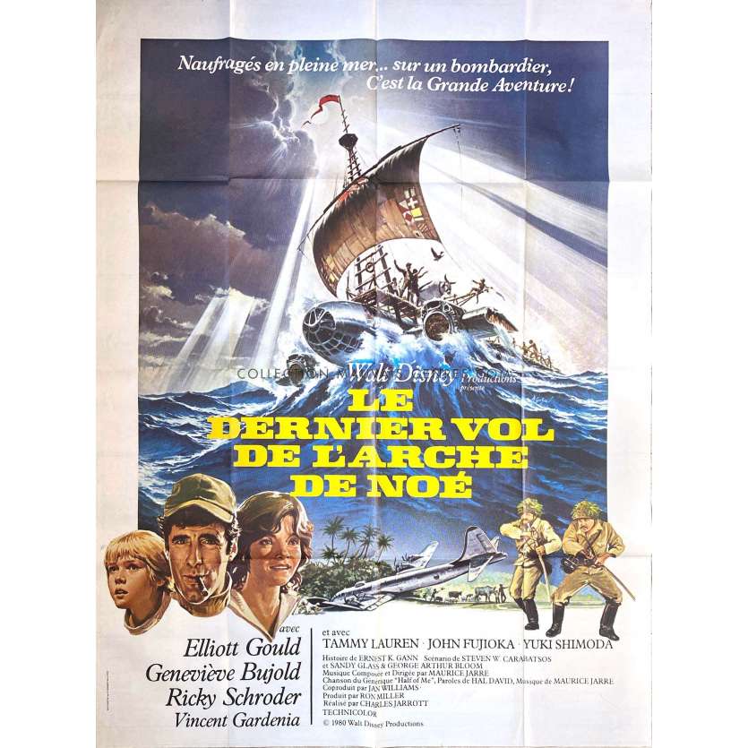 THE LAST FLIGHT OF NOAH'S ARK French Movie Poster- 47x63 in. - 1980 - Charles Jarrott, Elliott Gould