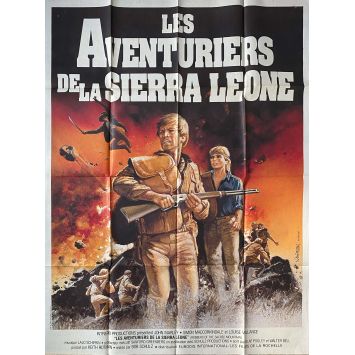 LES AVENTURIERS DE LA SIERRA LEONE Affiche de cinéma- 120x160 cm. - 1982 - John Marley, Bob Schulz