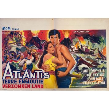 ATLANTIS THE LOST CONTINENT Belgian Movie Poster- 14x21 in. - 1961 - George Pal, Sal Ponti