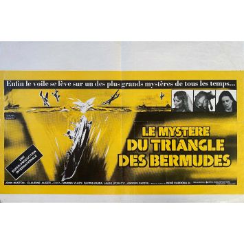 LE MYSTERE DU TRIANGLE DES BERMUDES Affiche de cinéma- 35x55 cm. - 1978 - John Huston, René Cardona