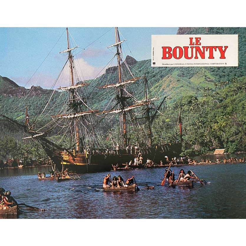 THE BOUNTY French Lobby Card N01 - 9x12 in. - 1984 - Roger Donaldson, Mel Gibson