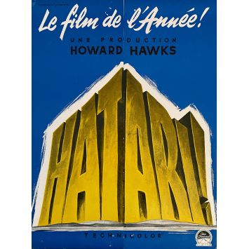 HATARI Synopsis 4p - 24x30 cm. - 1962 - John Wayne, Howard Hawks