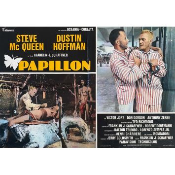 PAPILLON Affiche de cinéma- 46x64 cm. - 1973 - Steve McQueen, Franklin J. Schaffner