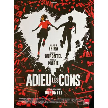 ADIEU LES CONS Affiche de film- 40x54 cm. - 2020 - Virginie Efira, Dupontel