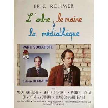 L'ARBRE LE MAIRE LA MEDIATHEQUE Original Movie Poster- 15x21 in. - 1993 - Éric Rohmer, Fabrice Luchini