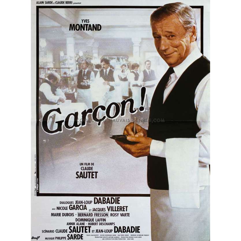 GARÇON Affiche de film- 40x60 cm. - 1983 - Yves Montand, Claude Sautet