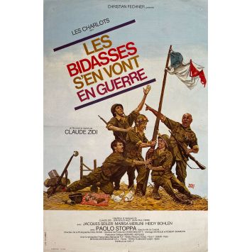 LES BIDASSES S'EN VONT EN GUERRE Affiche de film- 40x60 cm. - 1974 - Gérard Rinaldi, Claude Zidi