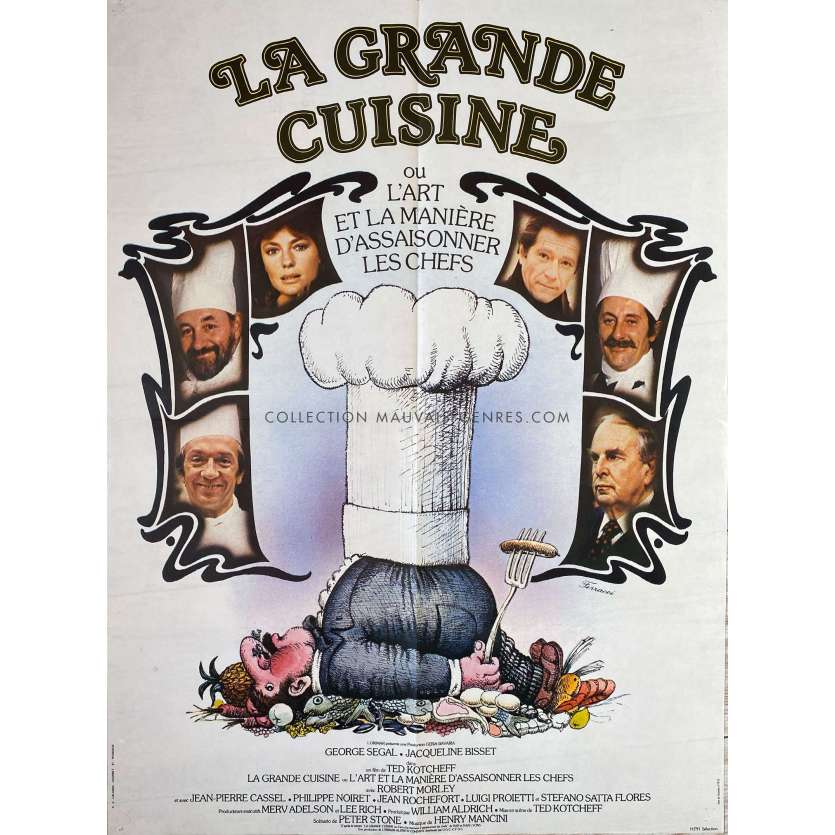 WHO IS KILLING THE GREAT CHEFS OF EUROPE French Movie Poster- 23x32 in. - 1978 - Ted Kotcheff, Jacqueline Bisset