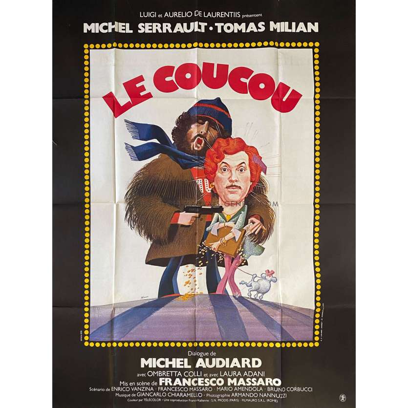 IL LUPO E L'AGNELLO French Movie Poster- 47x63 in. - 1980 - Francesco Massaro, Michel Serrault