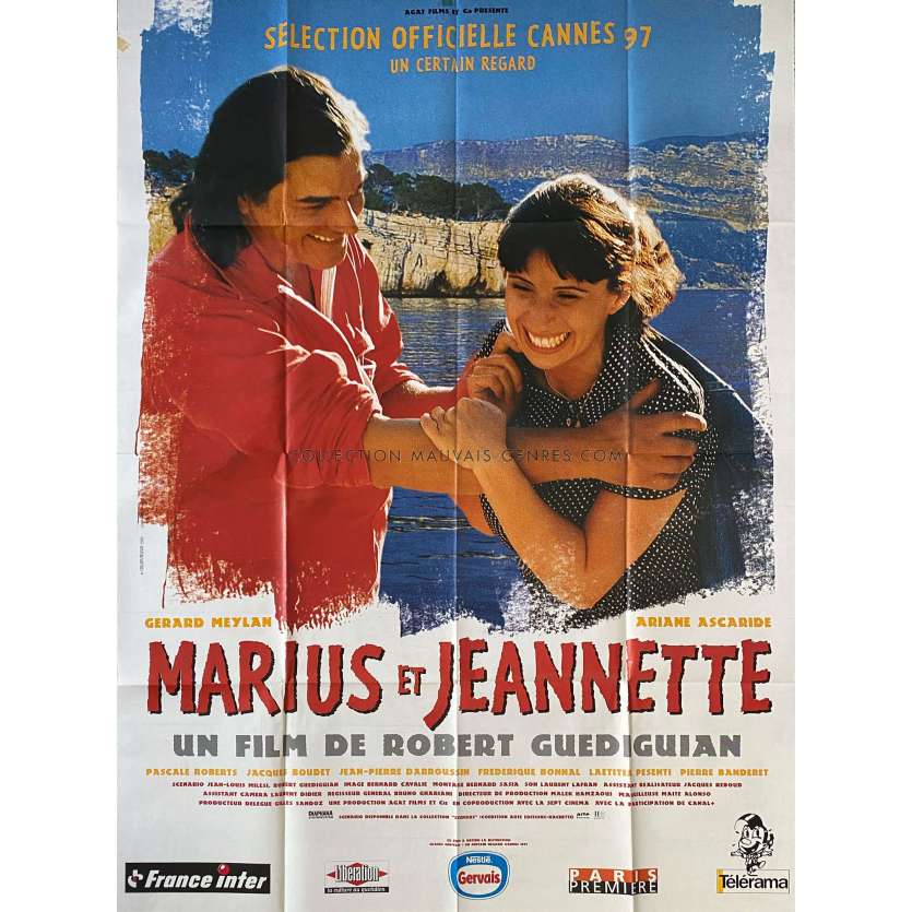 MARIUS AND JEANNETTE French Movie Poster- 47x63 in. - 1997 - Robert Guédigian, Ariane Ascaride