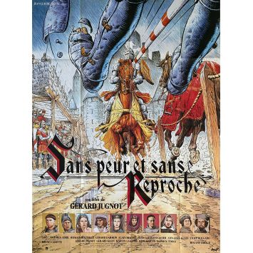 SANS PEUR ET SANS REPROCHES Affiche de film- 120x160 cm. - 1988 - Rémi Martin, Gérard Jugnot