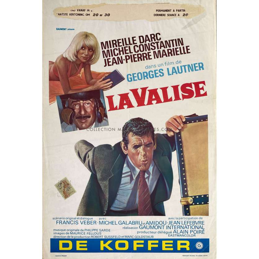 LA VALISE Affiche de film- 35x55 cm. - 1973 - Mireille Darc, Georges Lautner