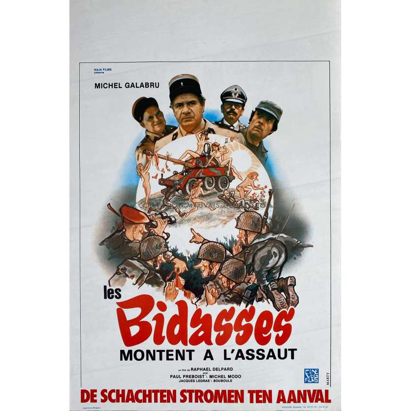 LES BIDASSES AUX GRANDES MANŒUVRES Affiche de film- 35x55 cm. - 1981 - Michel Galabru, Raphaël Delpard