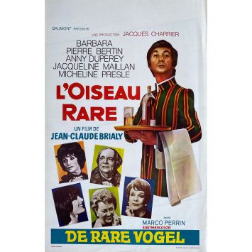 L'OISEAU RARE Belgian Movie Poster- 14x21 in. - 1973 - Jean-Claude Brialy, Barbara