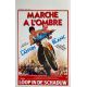 MARCHE A L'OMBRE Affiche de film- 35x55 cm. - 1984 - Gérard Lanvin, Michel Blanc