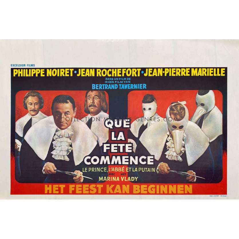 LET JOY REIGN SUPREME Belgian Movie Poster- 14x21 in. - 1975 - Bertrand Tavernier, Noiret