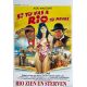 SI TU VAS A RIO TU MEURS Affiche de film- 35x55 cm. - 1987 - Aldo Maccione, Philippe Clair