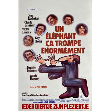 PARDON MON AFFAIRE Belgian Movie Poster- 14x21 in. - 1976 - Yves Robert, Jean Rochefort