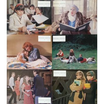 PEPPERMINT SODA French Lobby Cards x6 - 9x12 in. - 1977 - Diane Kurys, Eleonore Klarwein