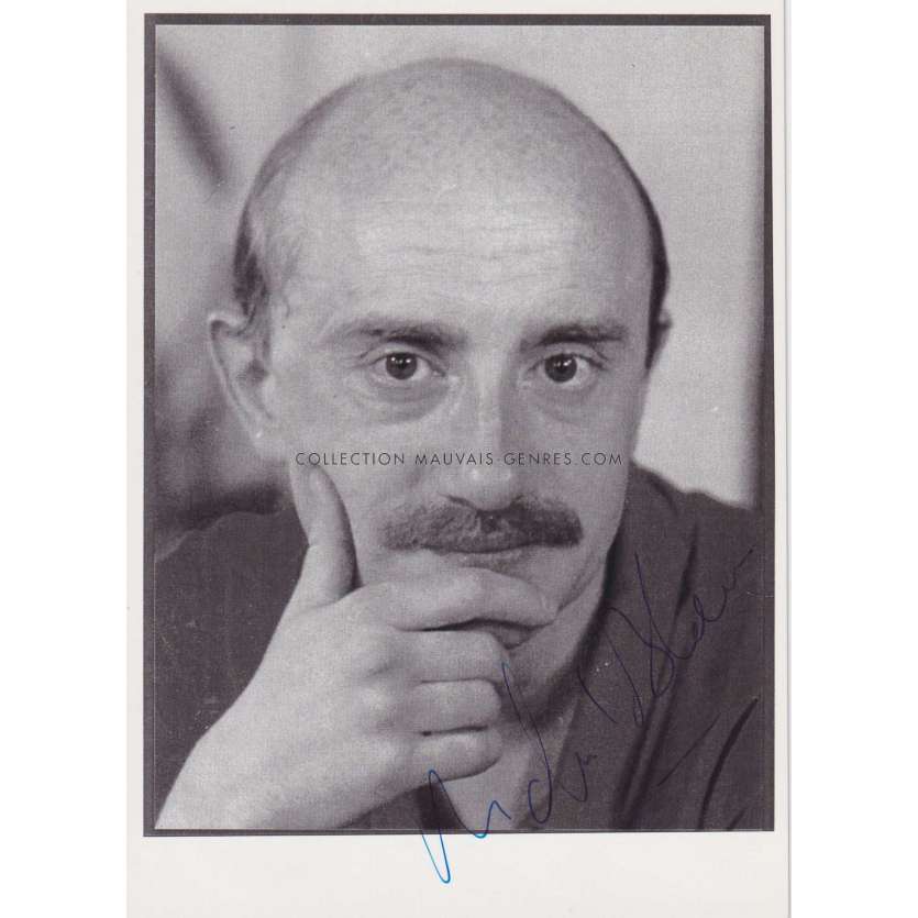 MICHEL BLANC French Signed Photo 5x7inch approx. - 6x6 in. - 1989 - Portrait, Le Splendid